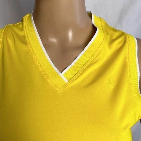 LOLE sport dress ,tennis dress Cross Court ,yellow, activewear, pickleball,NWT - Picture 3 of 13